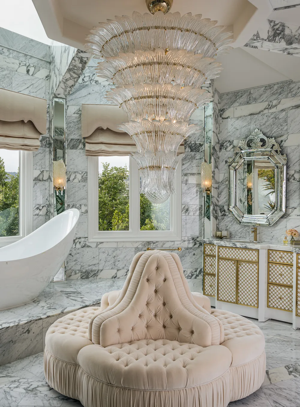 Tour a glamorous holiday home with the bathroom of your dreams