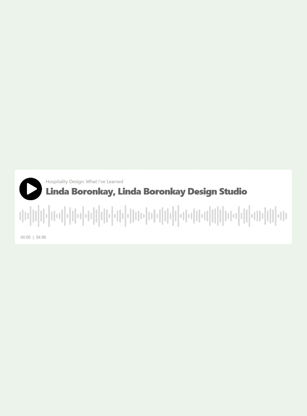 What I've Learned Podcast: Linda Boronkay